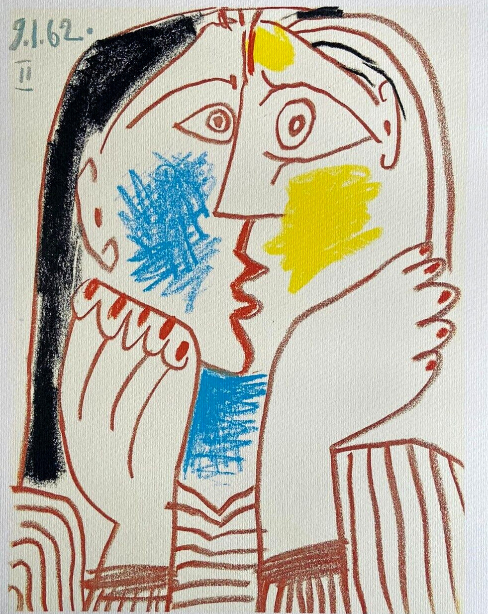 Pablo Picasso Lithograph Coa Signed In Pen Numbered In Pencil Art