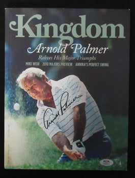 Arnold Palmer Signed/Autographed 2010 Kingdom Magazine Issue 16 Psa/Dna 195263
