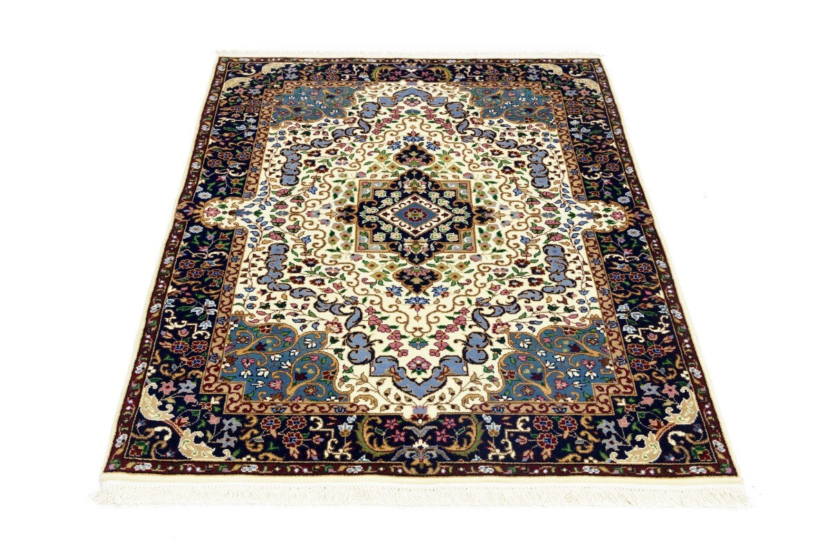 Hand-Knotted Kirman Classic Floral Design