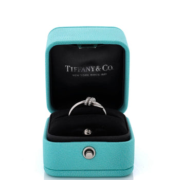 Tiffany & Co. Knot Ring 18K White Gold With Diamonds