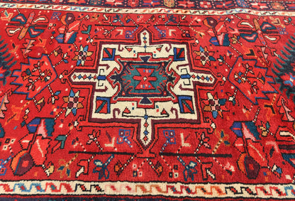 Vintage Hand-Knotted Tribal Runner Rug 3'1X12'7 Rustic Home Oriental Carpet