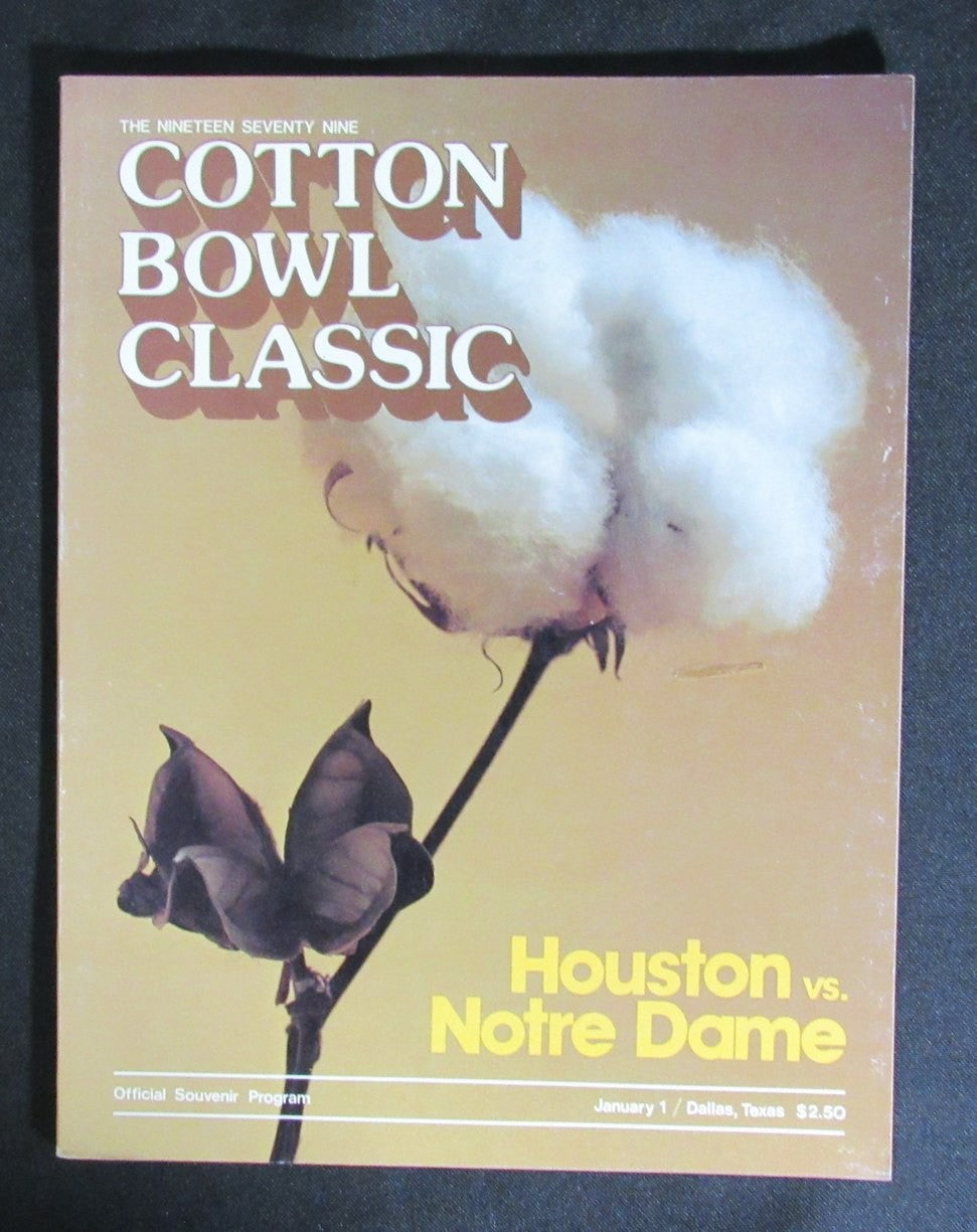 01/1/1979 Cotton Bowl Notre Dame Vs. Houston Program 185828