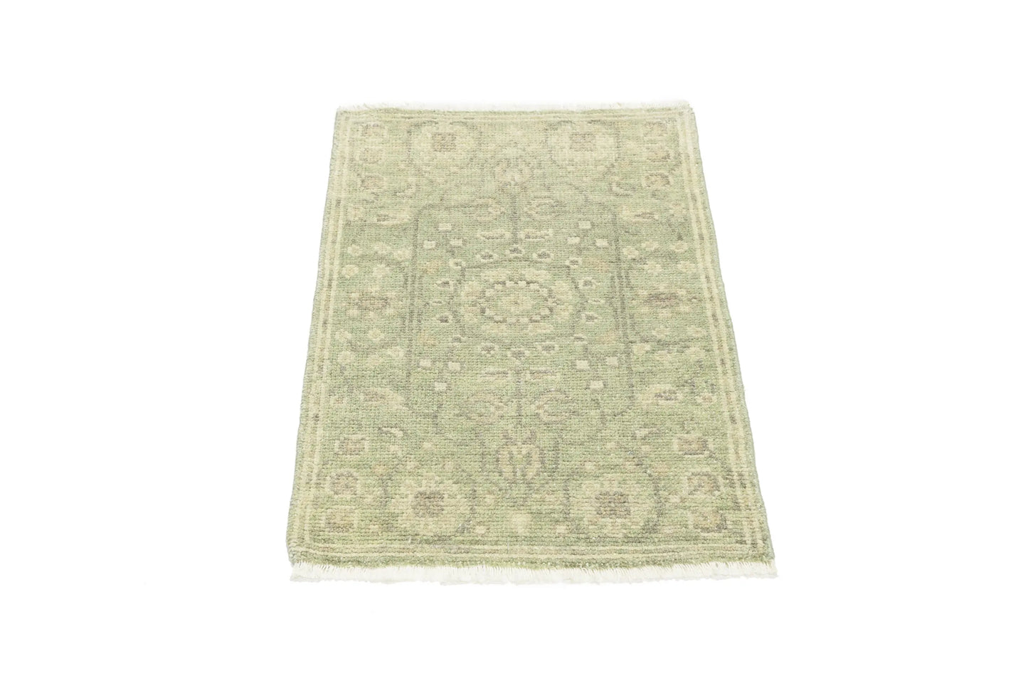 Muted Floral Transitional Area Rug 2X3 ft Bathroom Bedroom Decor
