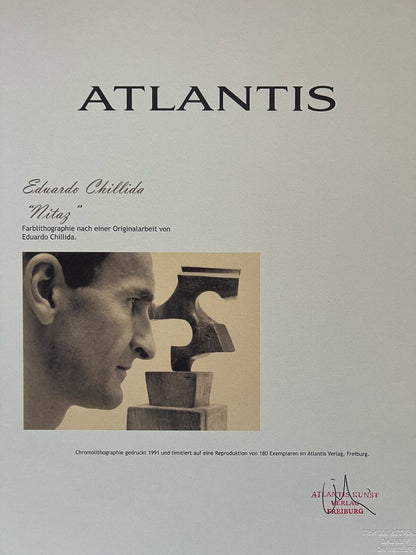Eduardo Chillida Lithograph Coa Signed Numbered Limited