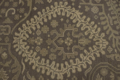 Handmade Extra Large Floral Oriental Rug Low Pile