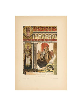 Original Vintage Poster Theodora By Orazi For Affiches Illustrees 1896