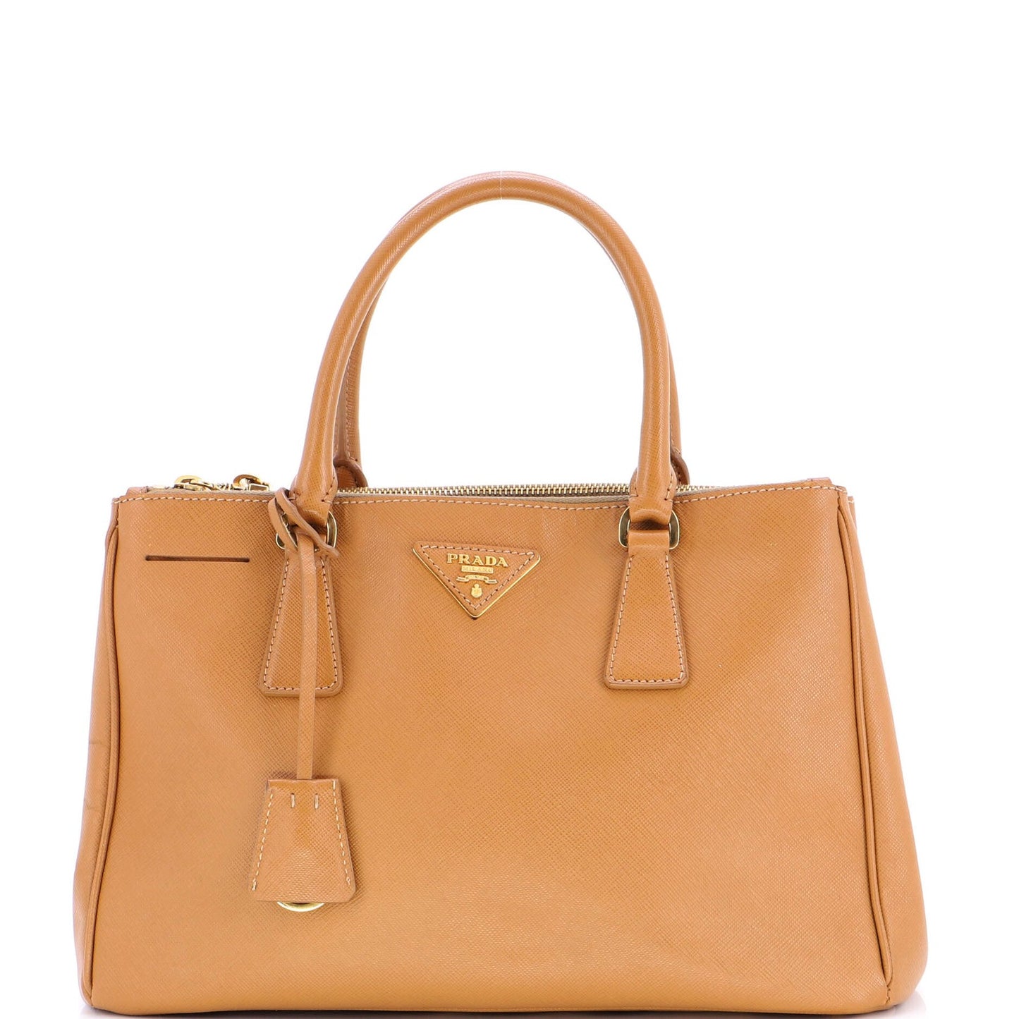 Prada Double Zip Lux Tote Saffiano Leather Small