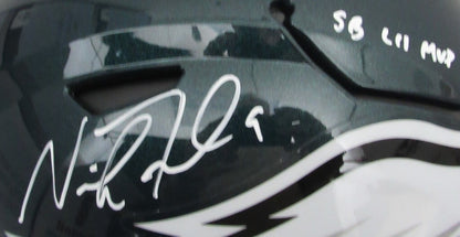 Nick Foles Signed/Inscr Full Size Speed Flex Auth