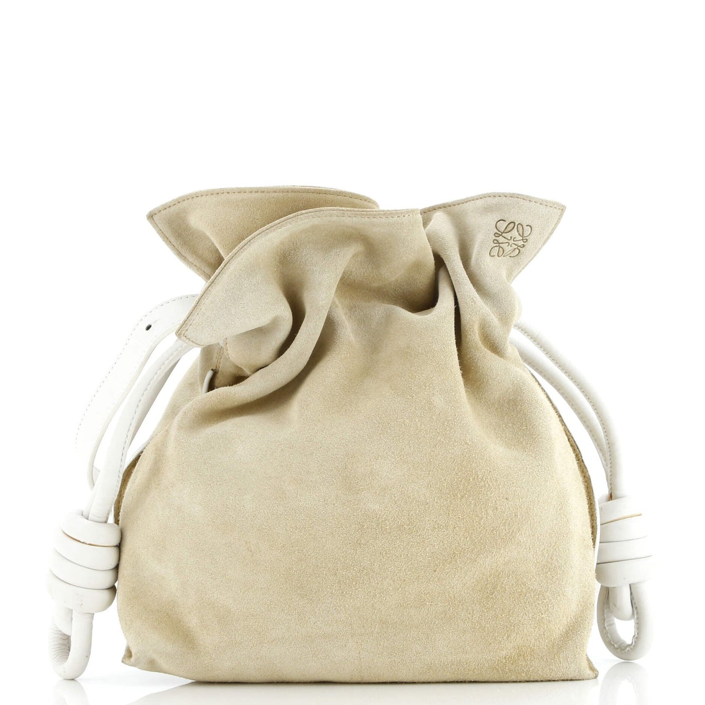 Loewe Flamenco Knot Bag Suede Small