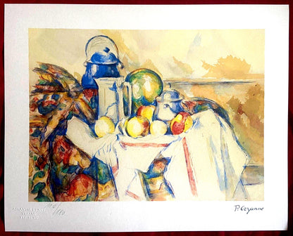 Paul Czanne Lithograph Numbered Signed Coa (Gauguin Signac)