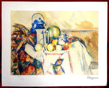 Paul Czanne Lithograph Numbered Signed Coa (Gauguin Signac)