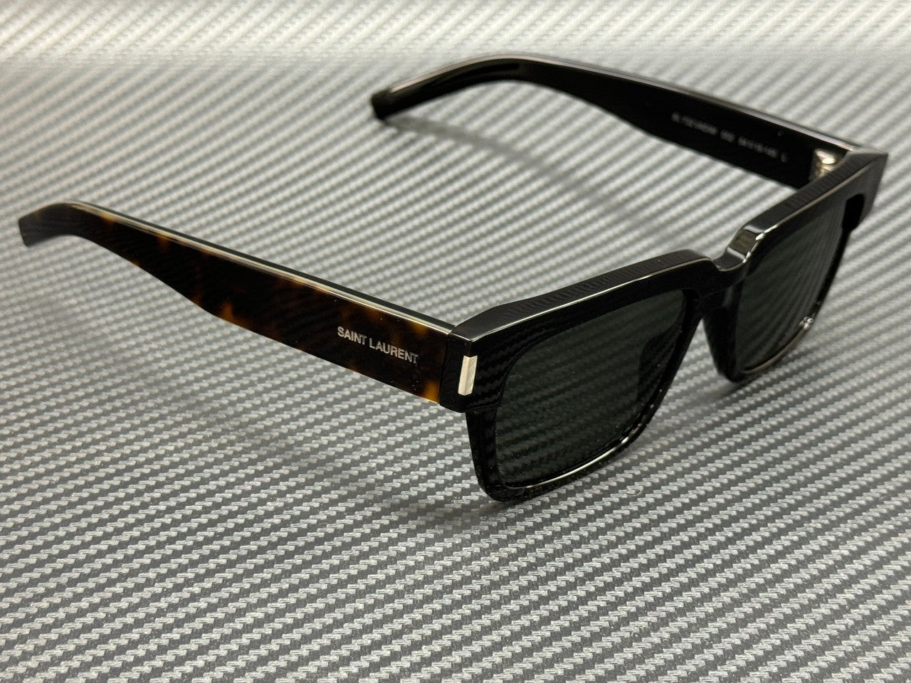 SAINT LAURENT SL 732 002 VADIM Black Grey Unisex 54 mm Large Sunglasses