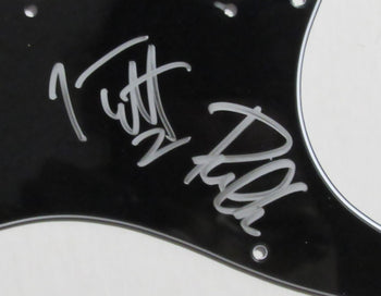 Def Leppard Joe Elliott/Phil Collen Signed/Autographed Guitar Pick Guard Jsa 584
