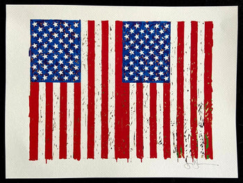 Jasper Johns Lithograph Coa Signed Op Numbered In
