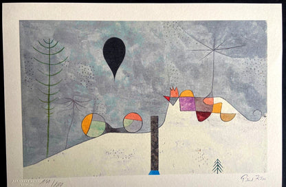 Paul Klee Lithograph Coa Signed Numbered By Piet