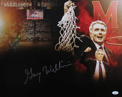 Gary Williams Autographed 16X20 Photo Maryland Terrapins Basketball Coach Jsa