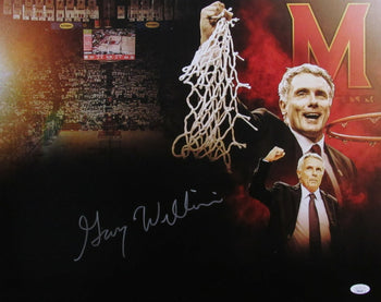Gary Williams Autographed 16X20 Photo Maryland Terrapins Basketball Coach Jsa