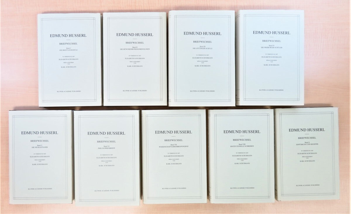 Edmund Husserl Briefwechsel 9-Volume Set (Vol. 1-8, 10), 1994, Kluwer Academic