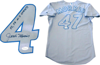 Jack Morris Autographed Toronto Blue Jays Jersey (Jsa)