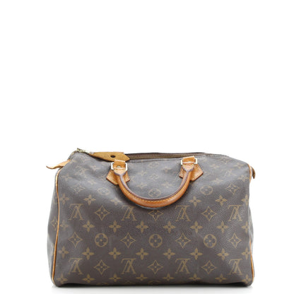 Louis Vuitton Speedy Handbag Monogram Canvas 30