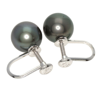 South SeaPearl Pearl Earring K18 White Gold  2.9g