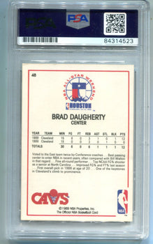 Brad Daughetry 1989 Nba Hoops All Star #48 Autographed Card (Psa)