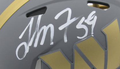 London Fletcher Signed/Autographed Commanders Slate Mini Helmet Jsa 194696