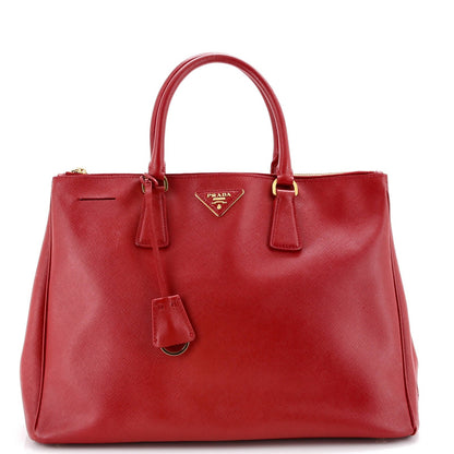 Prada Double Zip Lux Tote Saffiano Leather Large