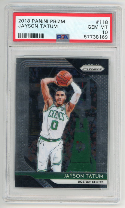 Jayson Tatum 2018-19 Panini Prizm #118 Psa 10