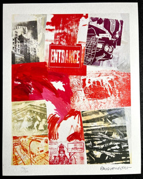 Robert Rauschenberg Lithograph Coa Signed Op Numbered In Pencil 180