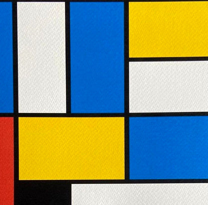 Piet Mondrian Lithograph Coa Signature And Stamp