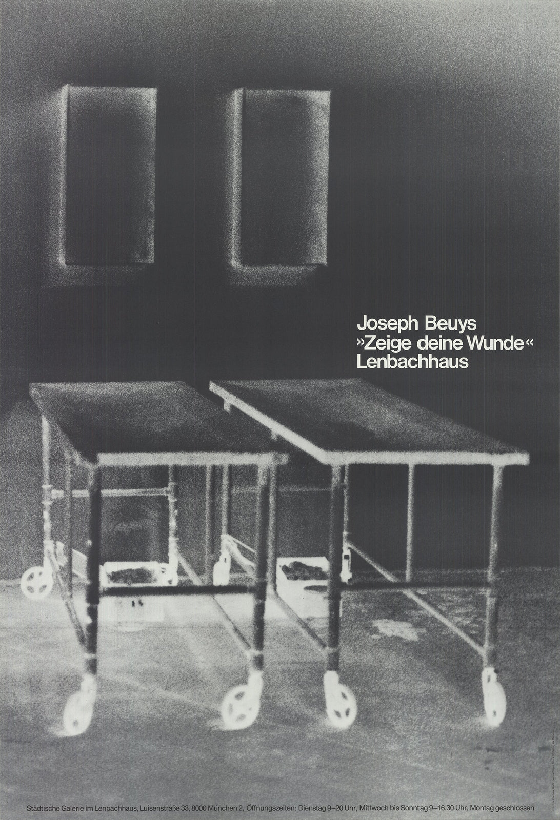 Joseph Beuys Show Your Wound " Offset Lithograph Contemporary Bla