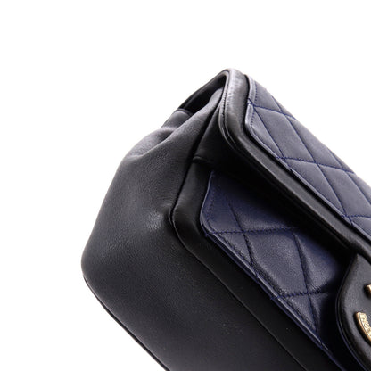 Chanel Graphic Flap Bag Quilted Calfskin Small