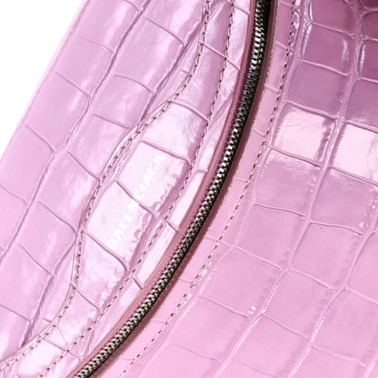 XXS Balenciaga Souvenir Belt Bag Crocodile Embossed Leather