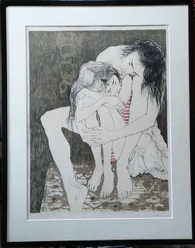 Jansen Original Lithograph Mother And Child Ii Signed & Numbered 101/120