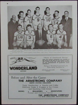 Vintage 1947 Boston Celtics Vs. Chicago Stags