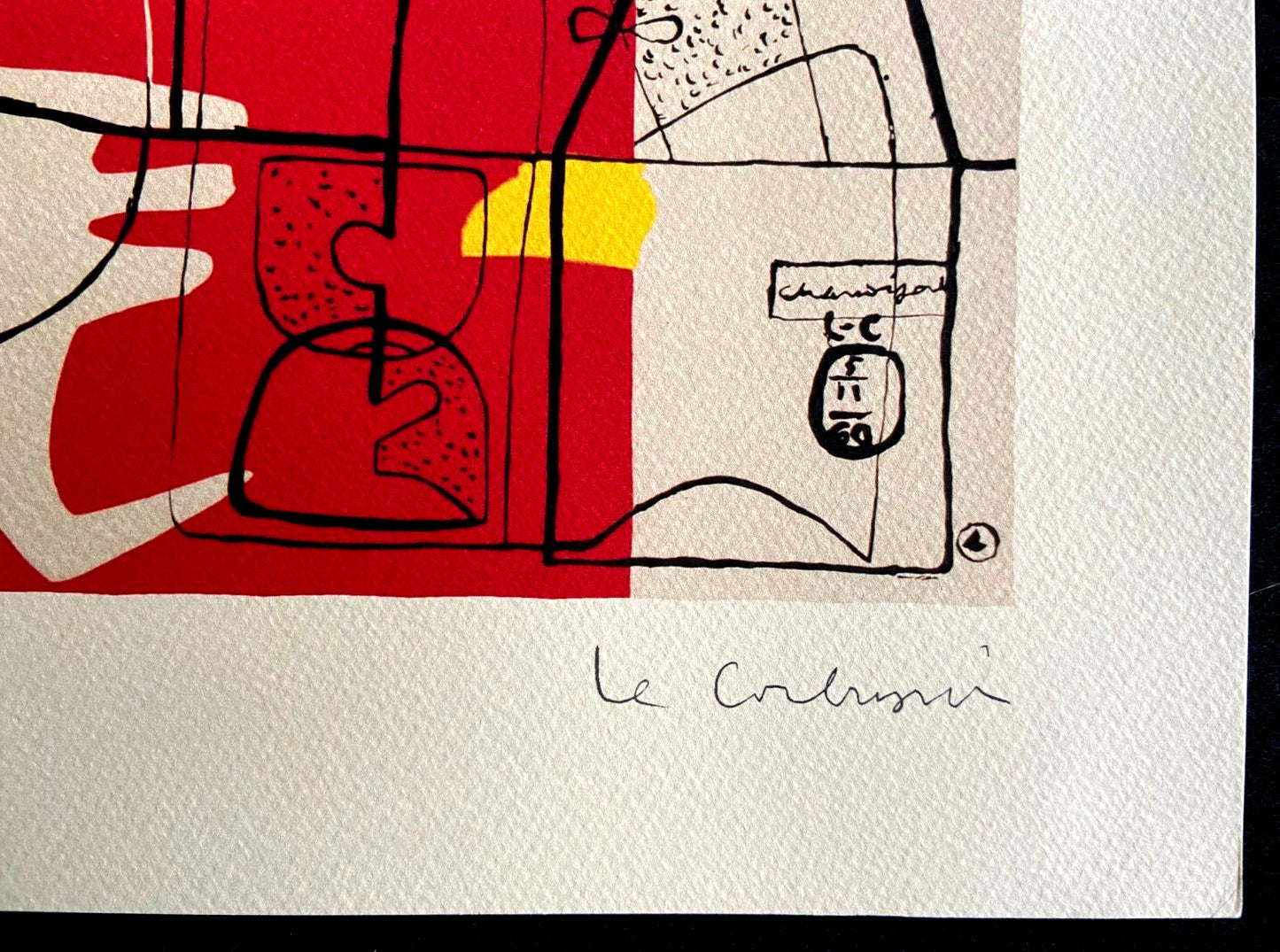 Le Corbusier Lithograph 375 Ex. Coa Mourlot Edition - Paris 1970