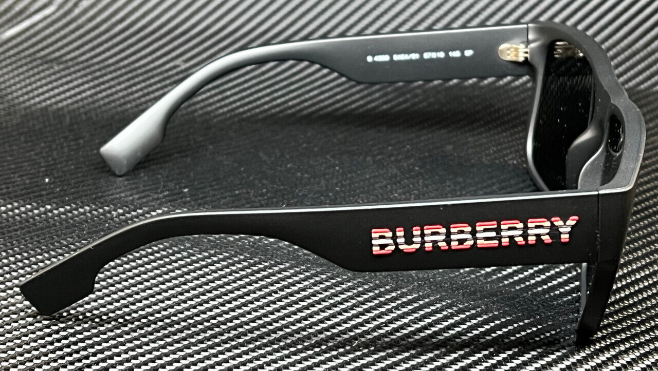 BURBERRY BE4358 346481 Matte Black Grey Polarized