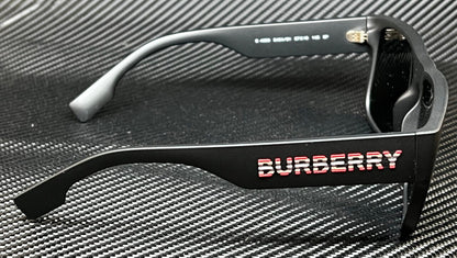BURBERRY BE4358 346481 Matte Black Grey Polarized