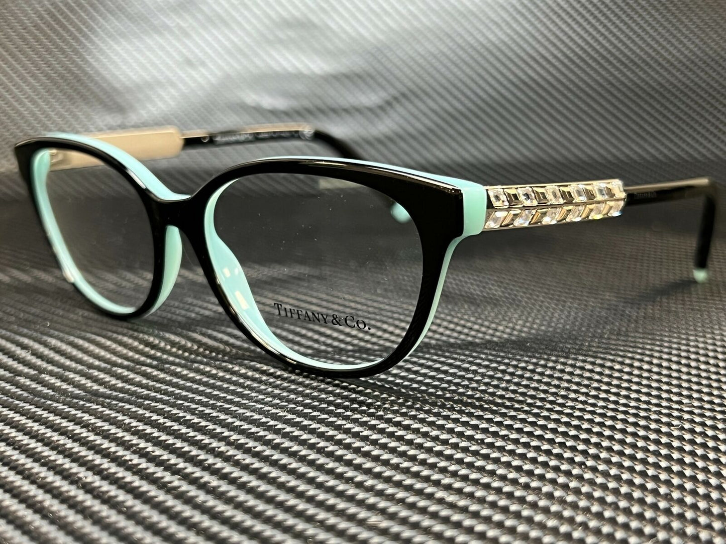 TIFFANY TF2203B 8055 Black Oval Women's 54 mm