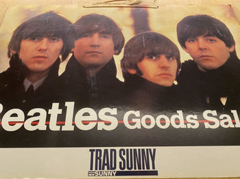 Rare! The Beatles Nissan Trad Sunny Advertising Double-Sided Panel