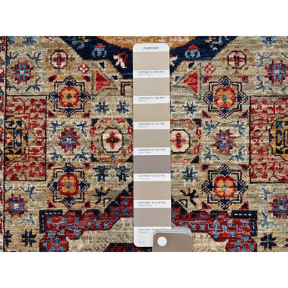 2'7"X15'10" Brown Hand Knotted Wool Mamluk Dynasty Xl Runner Oriental Rug