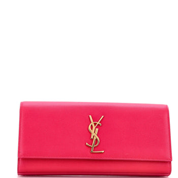Saint Laurent Classic Monogram Clutch Leather Long