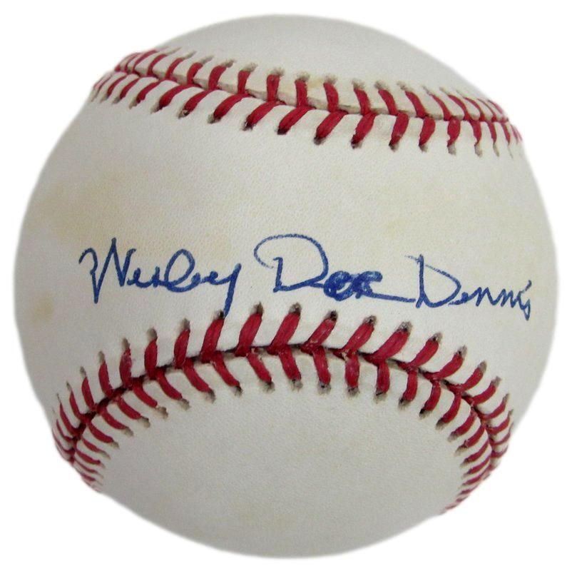 Wesley "Doc" Dennis Signed Onl Baseball Negro League Philadelphia Stars Psa/Dna
