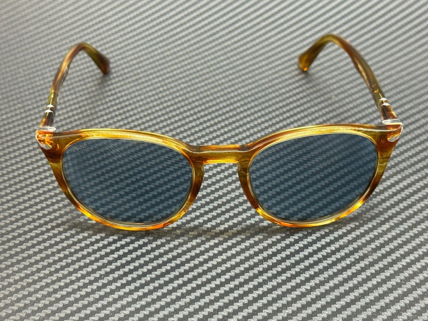 Persol Po3152S 904356 Striped Brown Round Men'S