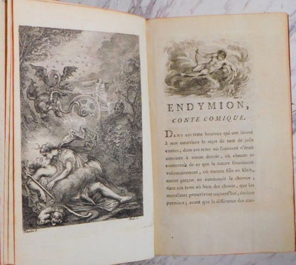 Wieland Contes Comiques 1771 Frankfurt Rare French Edition With Engraved Plate