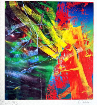 Gerhard Richter Lithograph Signed Coa (Hand Numbered)