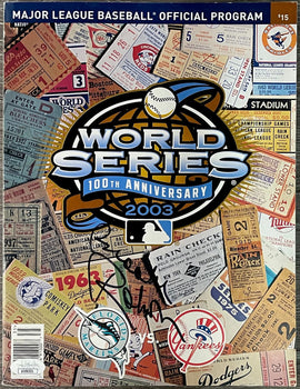 Brooks Robinson Signed 2003 World Series Program