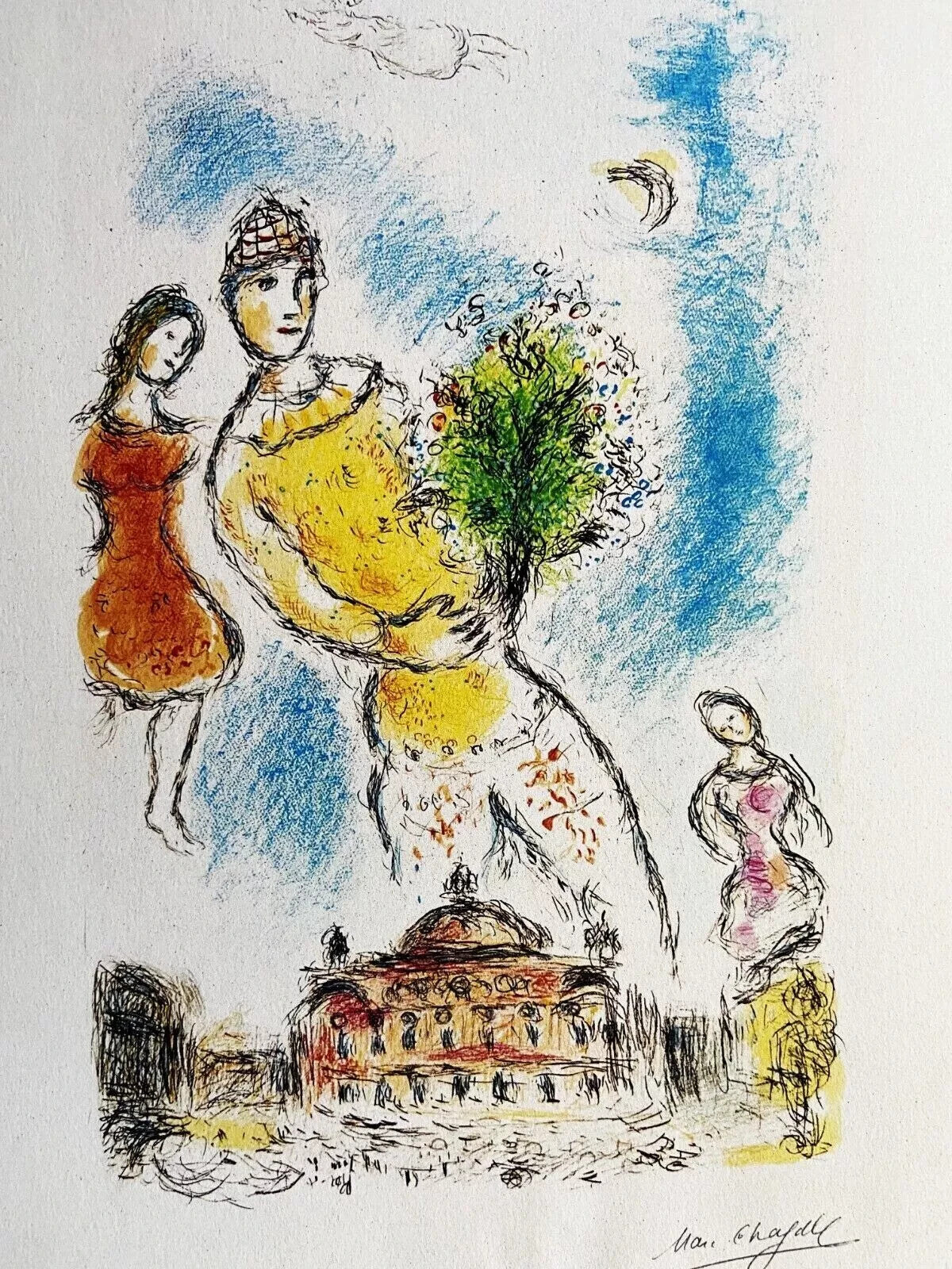 Marc Chagall Lithograph Maeght Published