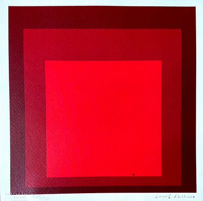 Josef Albers Lithograph Certified Numbered By
